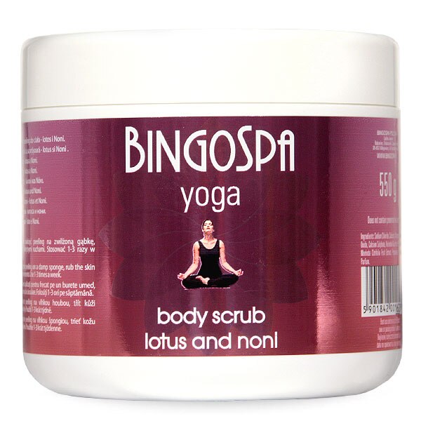 Scrub pentru corp BingoSpa, Ceai verde/Ginseng/Ginkgo Biloba, 550 g