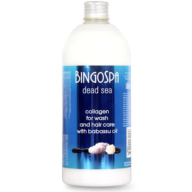Sampon BingoSpa, Ulei de babasu din Marea Moarta, Colagen, 500 ml