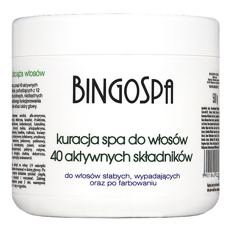 Tratament pentru par cu 40 de ingrediente active BingoSpa, 500g