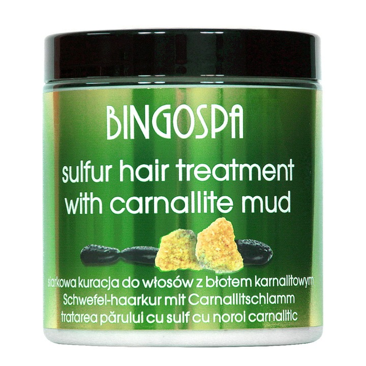 Tratament pentru par BingoSpa, Sulf/ Namol, 250g