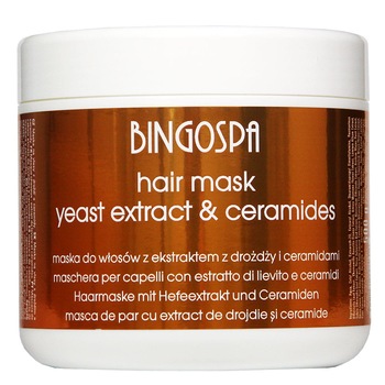 Masca de par BingoSpa, Extract de drojdie de bere si ceramide, 500 g Masca de par BingoSpa, Extract de drojdie de bere si ceramide, 500 g