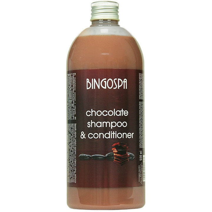 Sampon hidratant 2 in 1 BingoSpa, Ciocolata, 500 ml