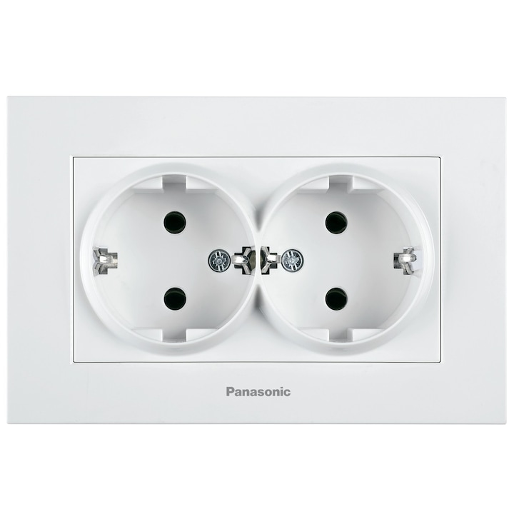 Panasonic Karre Plus dupla konnektor, fehér