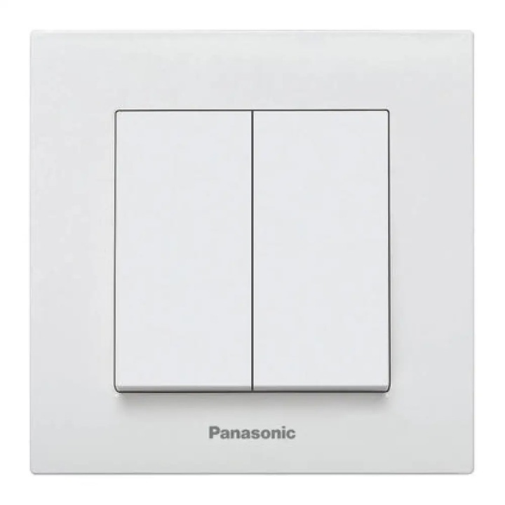Intrerupator Panasonic Karre Plus P-KP2, Alb