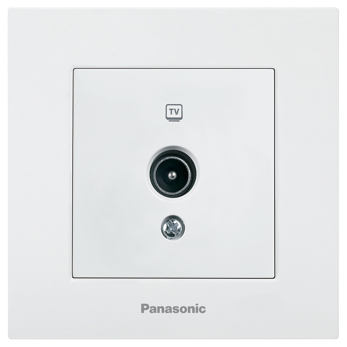 Priza TV trecere Panasonic Karre Plus, Alb, 12db