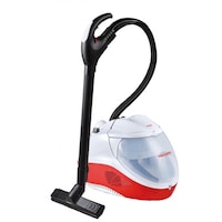 Aspirator cu Abur Polti Vaporetto Lecoaspira FAV 50, 2450W, Cu Functie de Spalare/Uscare si Filtrare prin apa, Alb/Rosu