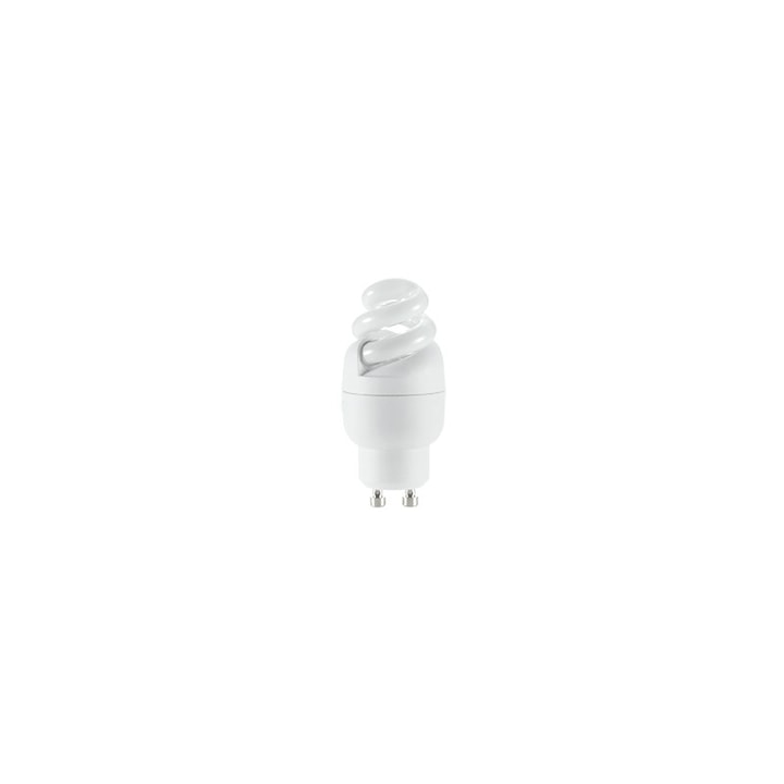 Енергоспестяваща луминесцентна лампа, Elmark, GU10, 5W, 8000 Часа, Спирала