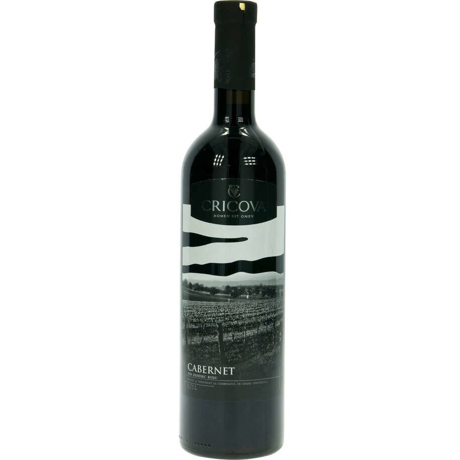 Vin Cricova Cabernet rosu demisec, 0.75l