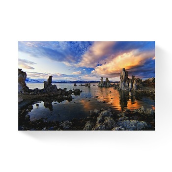 Tablou Canvas - Peisaj, Natura, Munte, Stanca, Lac, Apus de soare, Reflectie, 80 x 120 cm Tablou Canvas - Peisaj, Natura, Munte, Stanca, Lac, Apus de soare, Reflectie, 80 x 120 cm