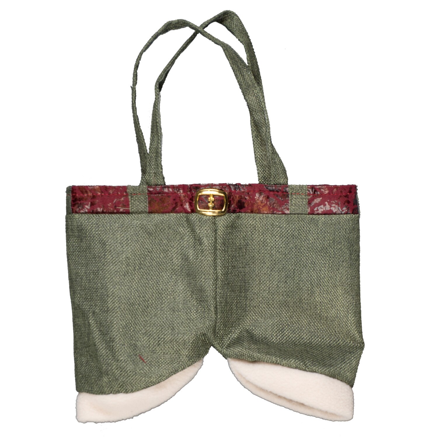 Sacosa Holly pentru sticle, verde