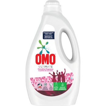 Detergent lichid Omo Ultimate Coccolino Concentrat, 40 spalari, 2L Detergent lichid Omo Ultimate Coccolino Concentrat, 40 spalari, 2L