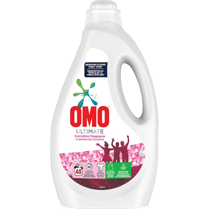 Detergent lichid Omo Ultimate Coccolino Concentrat, 40 spalari, 2L