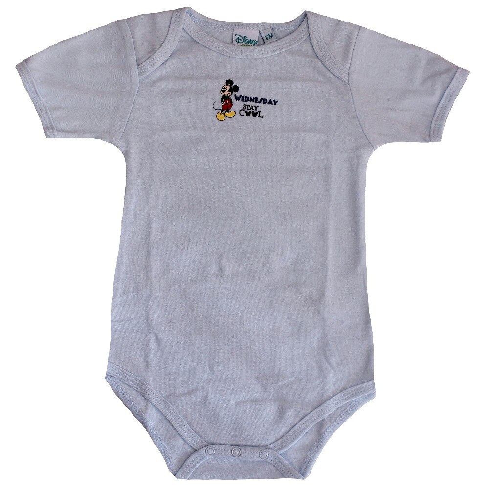 Body maneca scurta, albastru deschis, Wednesday