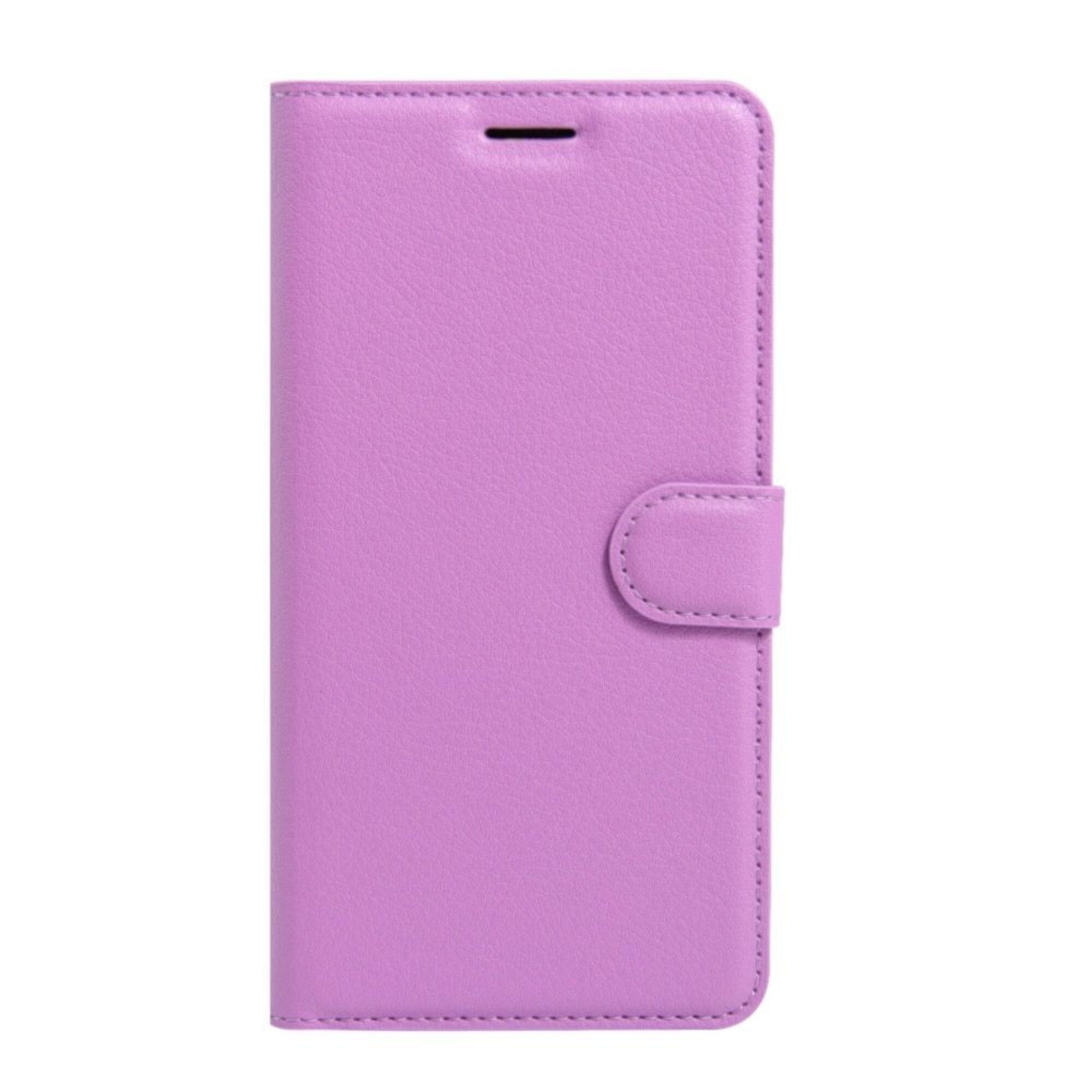 Husa flip din piele eco Wiko Tommy 3 - Crazy Horse - mov