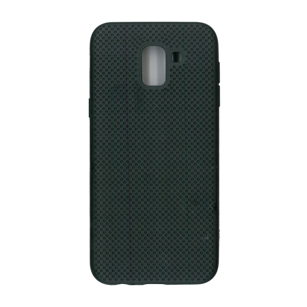 Husa din silicon cu perforatii, Eurocell, pentru Samsung Galaxy J6 2018, negru