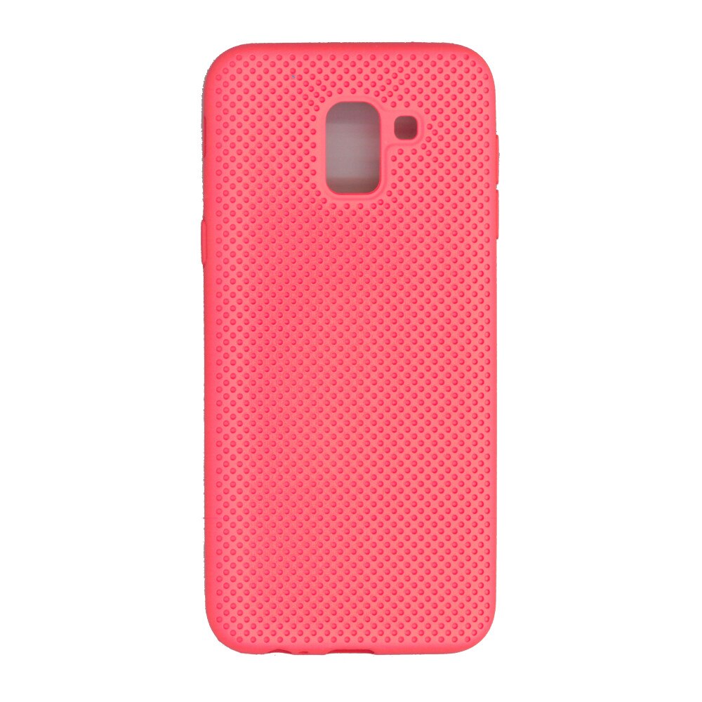Husa din silicon cu perforatii, Eurocell, pentru Samsung Galaxy J6 2018, portocaliu