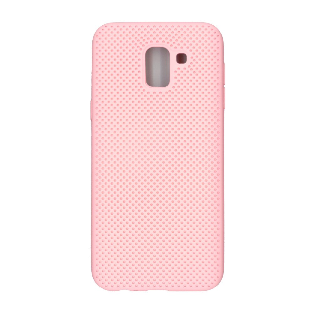 Husa din silicon cu perforatii, Eurocell, pentru Samsung Galaxy J6 2018, roz