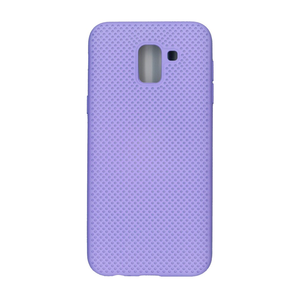 Husa din silicon cu perforatii, Eurocell, pentru Samsung Galaxy J6 2018, mov