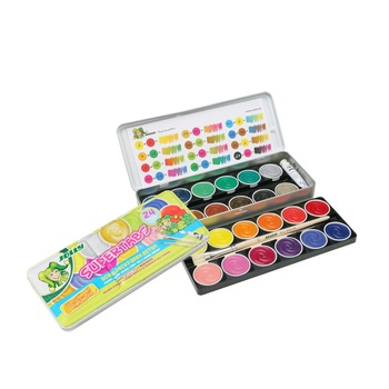 Acuarele Jolly 24 culori +2 pensule+1 tub alb Acuarele Jolly 24 culori +2 pensule+1 tub alb