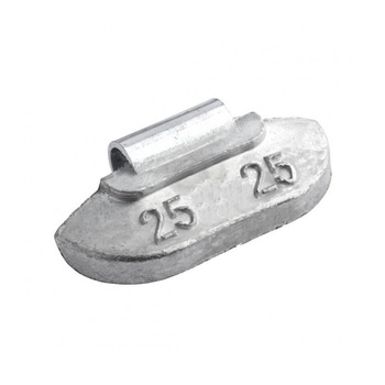 Plumbi standard 25 grame pentru echilibrat jante de tabla, set de 100 bucati Plumbi standard 25 grame pentru echilibrat jante de tabla, set de 100 bucati