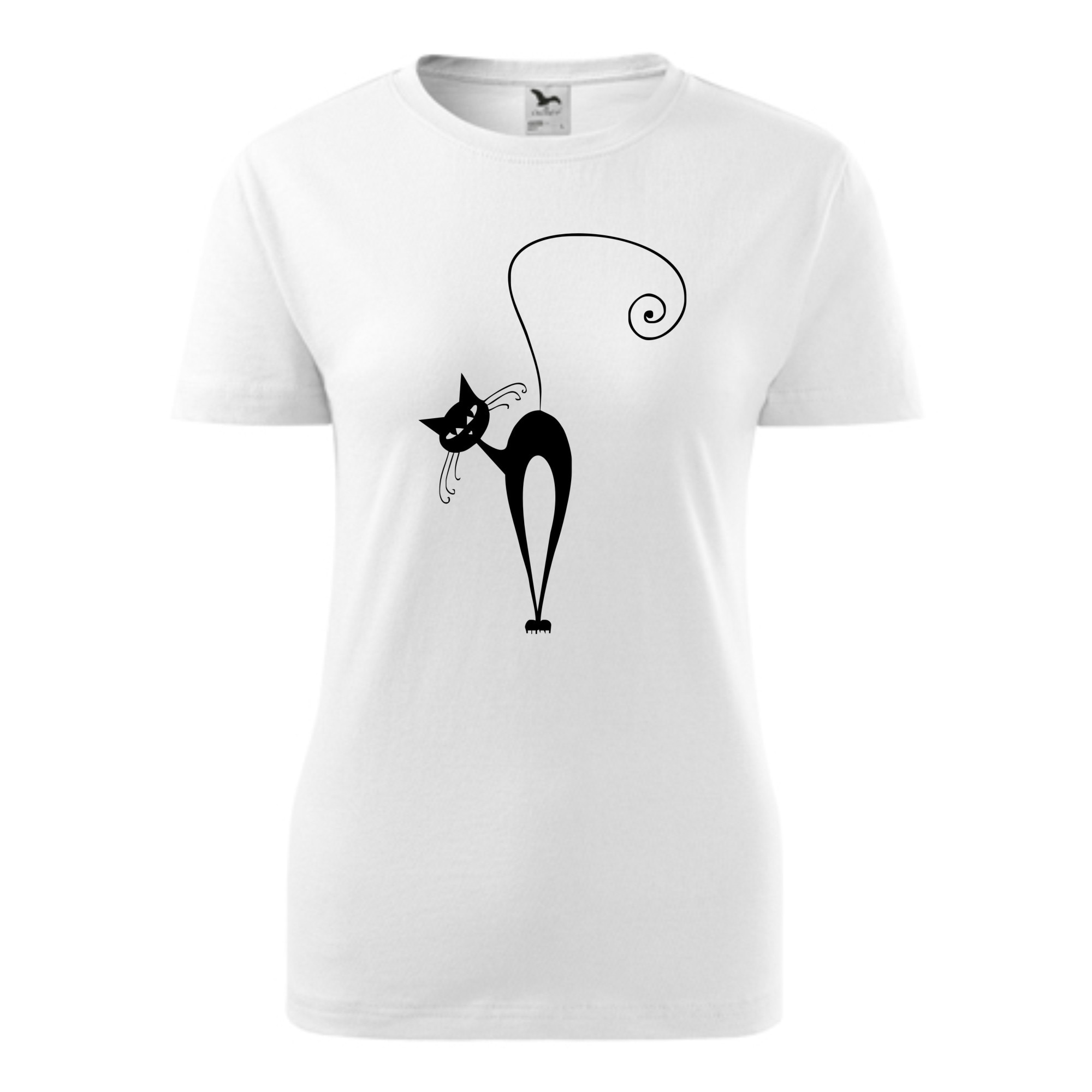 Tricou dama personalizat Pisicuta Aristocrata, Greenfish, Alb, M 