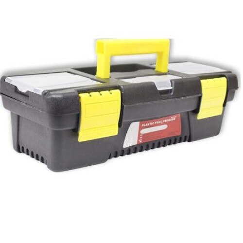 Trusa de scule, Tava Interioara Detasabila, Maner Transport, 306 x 137 x 104 mm, Negru-Galben
