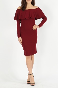 Rochie eleganta, Missi Clothing, De ocazie, Visiniu, Visiniu Rochie eleganta, Missi Clothing, De ocazie, Visiniu, Visiniu