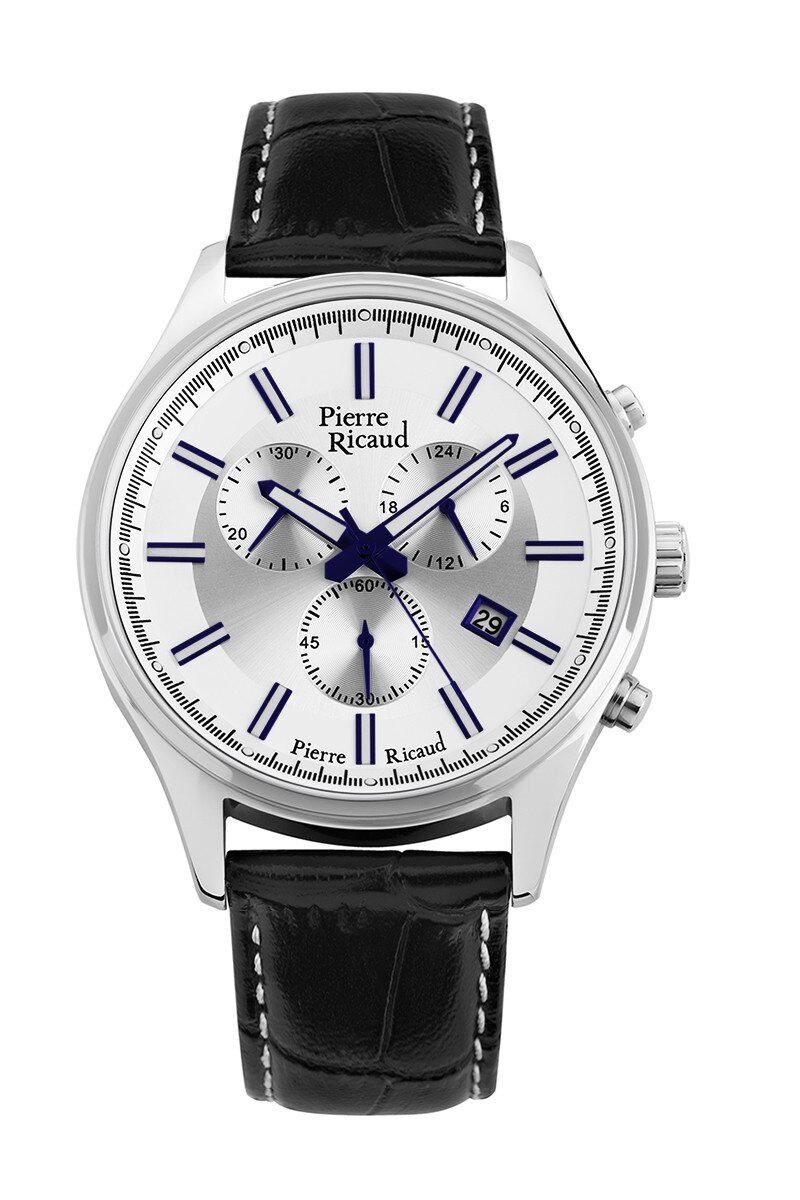 Ceas Pierre Ricaud barbatesc P97007.52B3CH argintiu