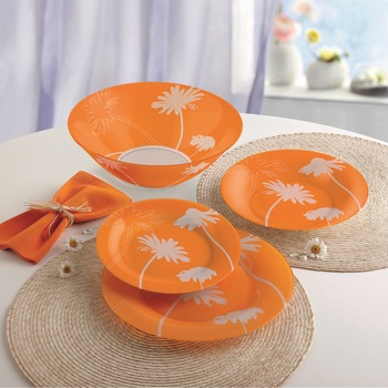 Serviciu de masa 19 piese Luminarc Thais Orange Serviciu de masa 19 piese Luminarc Thais Orange