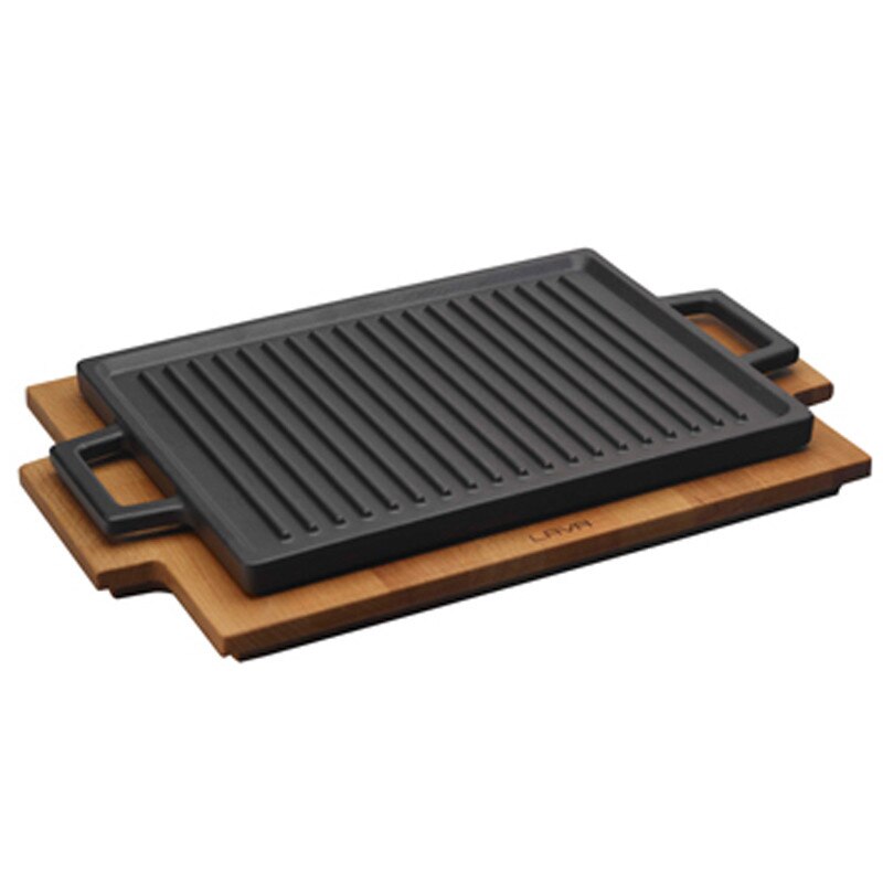 Grill fonta 22 x 30 cm cu suport - LAVA