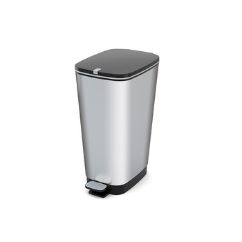 Cos gunoi 41,2 litri, Chic L, gri metalizat Cos gunoi 41,2 litri, Chic L, gri metalizat