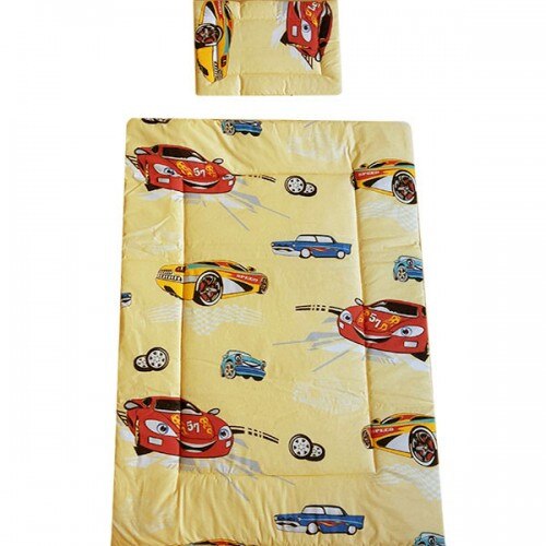 Lenjerie Hubners Patut Masinute 4 Piese Crem