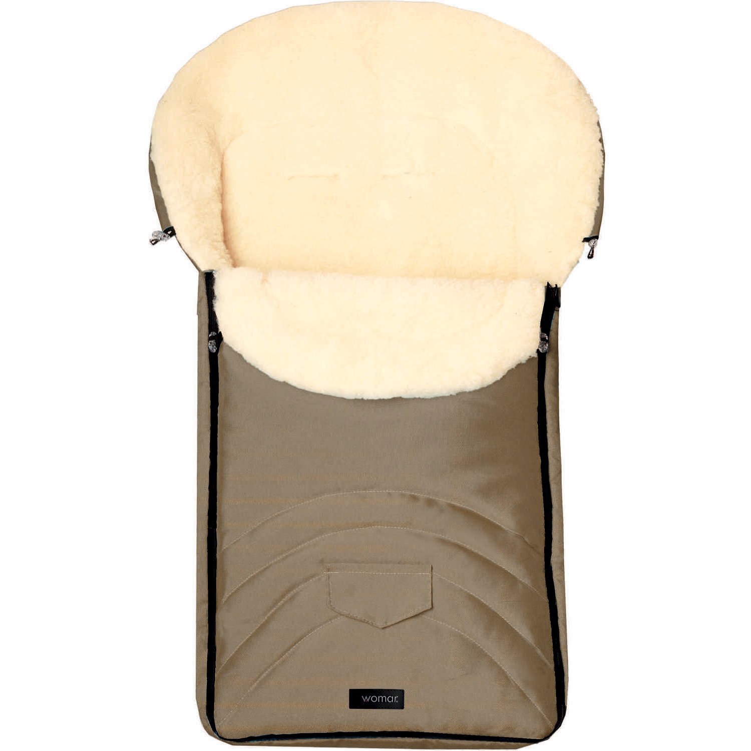 Sac de iarna Early Spring N8 din lana oaie, Womar Zaffiro, Bej Inchis