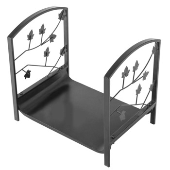 Suport lemne semineu, negru, 41x33x42 cm Suport lemne semineu, negru, 41x33x42 cm