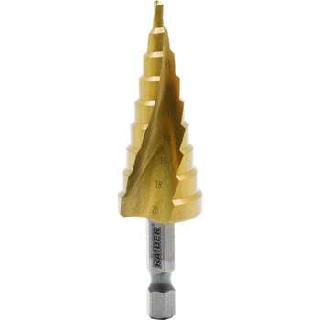 Burghiu conic in trepte HEX 1/4 Burghiu conic in trepte HEX 1/4