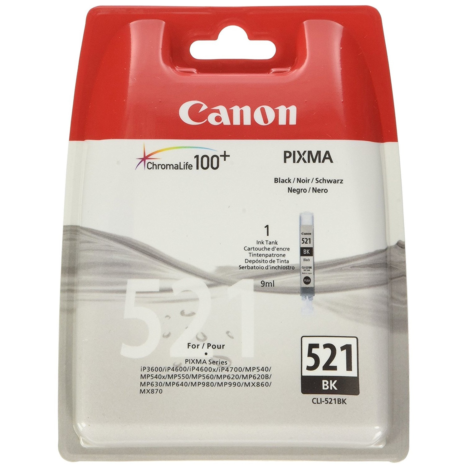 Cartus Original Canon CLI 521 Black