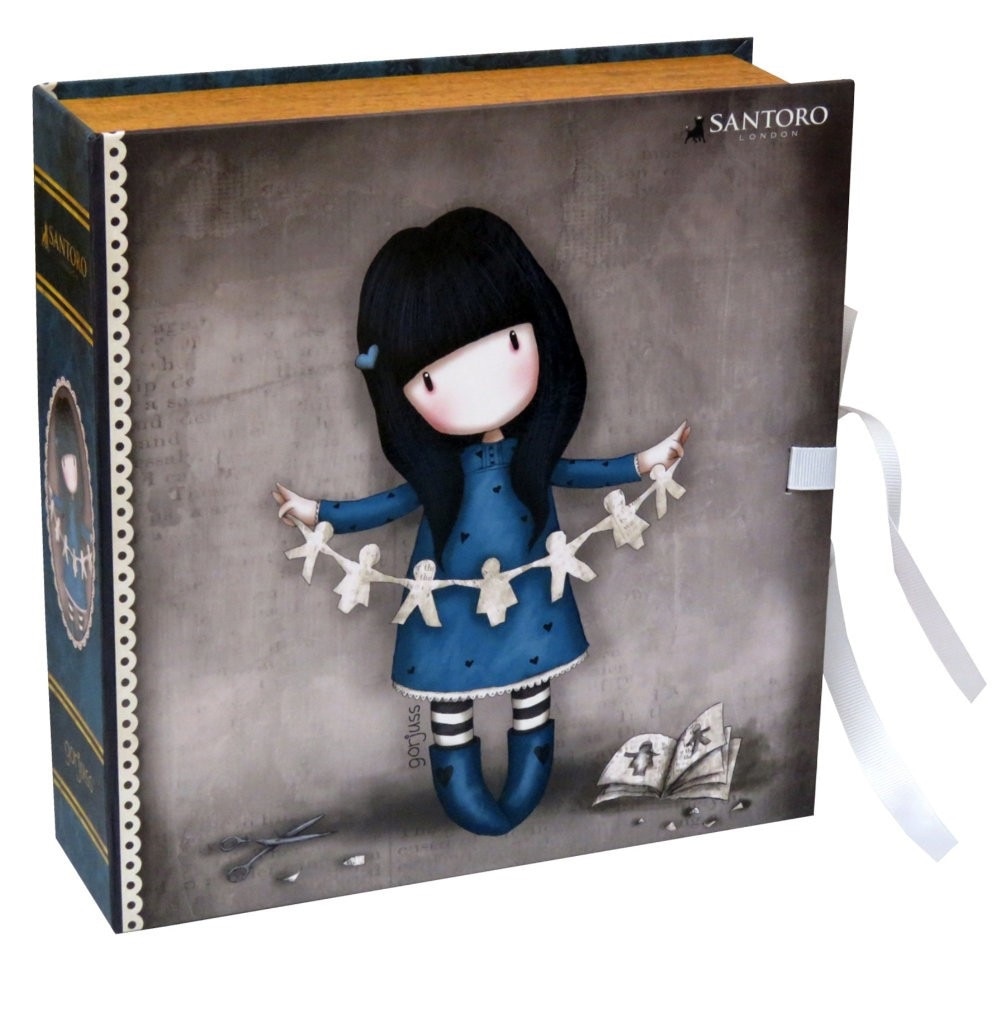 Caseta bijuterii tip carte Gorjuss I FOUND MY FAMILY IN A BOOK, 22.5 x 6 x 22 cm