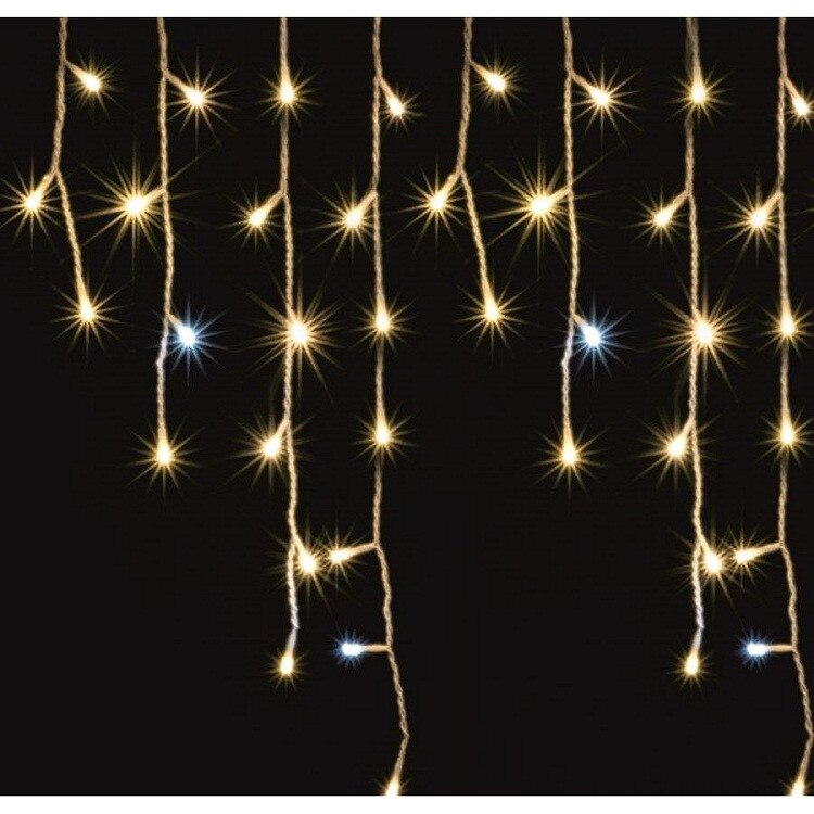 Ghirlanda decorativa luminoasa flori de gheata, 5 m, 300 LED, exterior