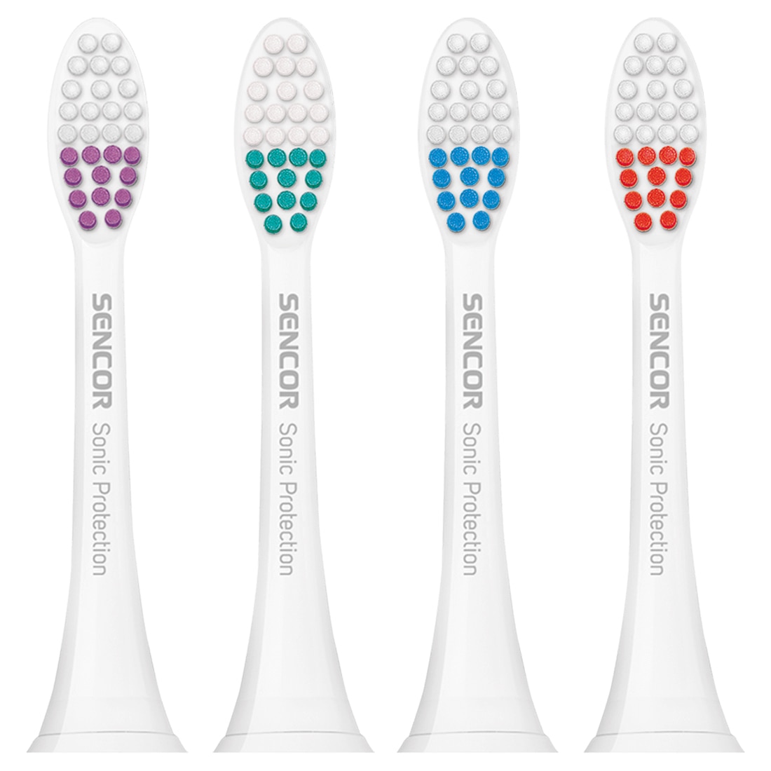 Set Capete periuta Sencor SOX 001, 4 rezerve, compatibil SOC 1xx, SOC 2xx, SOC 3XX, A, Alb