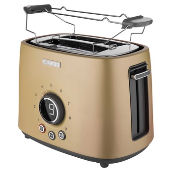 Prajitor de paine Sencor STS 6057CH, 1000 W, doua felii, 3 functii, timer, Crom Prajitor de paine Sencor STS 6057CH, 1000 W, doua felii, 3 functii, timer, Crom