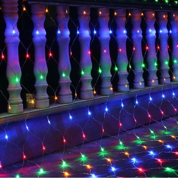 Instalatie de Craciun, Flippy®, Tip Plasa, 1.5 x 1.5 m, 120 LED-uri, Interconectabila, Multicolor Instalatie de Craciun, Flippy®, Tip Plasa, 1.5 x 1.5 m, 120 LED-uri, Interconectabila, Multicolor