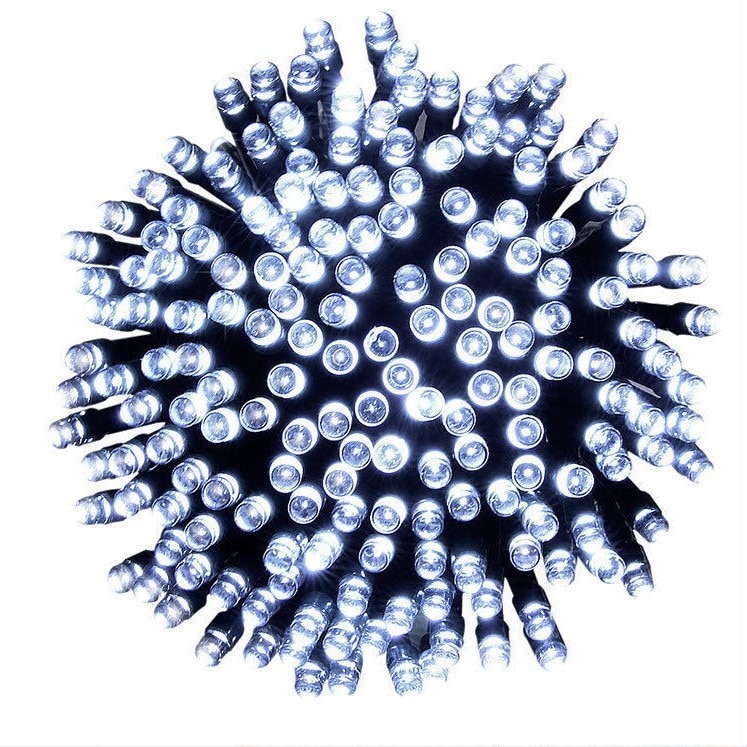 Instalatie de Craciun Sdx Market®, 16 m, Liniara, Alb Rece 200 leduri, SDX, 5806W, fir negru