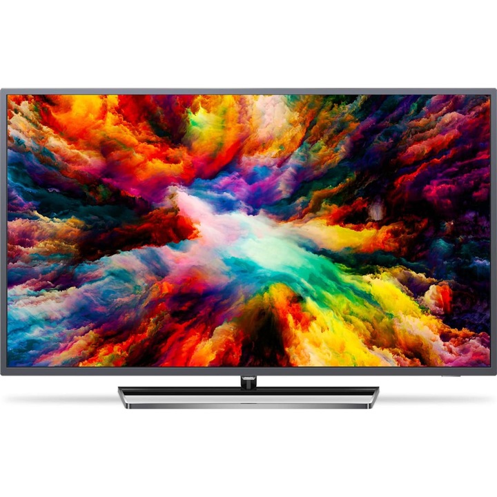 Philips LED Smart Android TV, 139 cm, 55PUS7393/12, 4K Ultra HD, клас A+