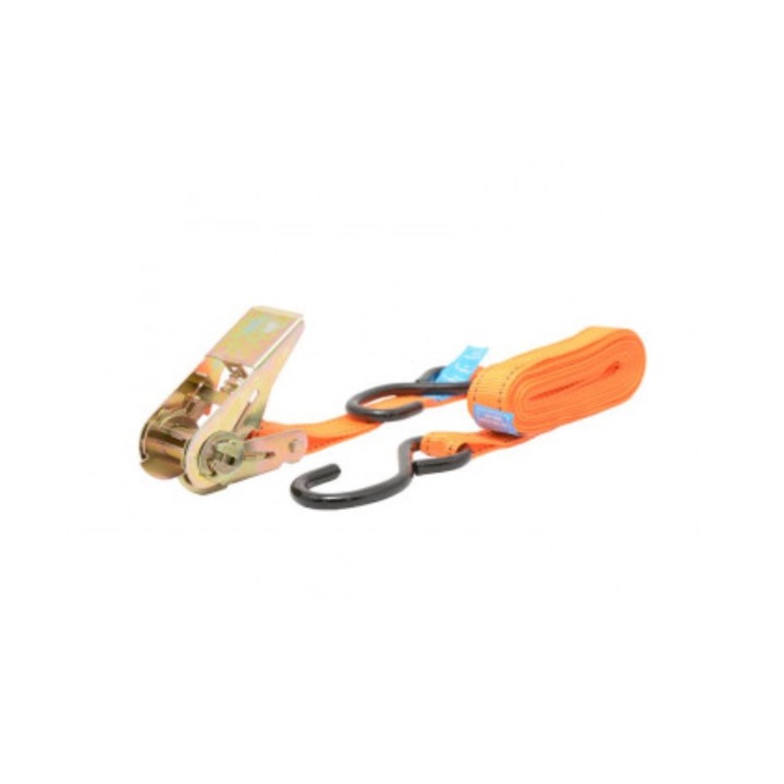 Carmax Racsnis rögzítő heveder, 1 db, 2 db Horog, 25 mm x 5 m, 570 kg