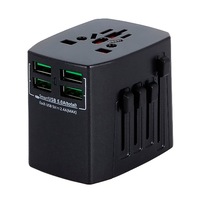 adaptor incarcator convertor priza universal de calatorie cu 2 x usb all in one pentru eu usa uk negru imagen 50_0_
0