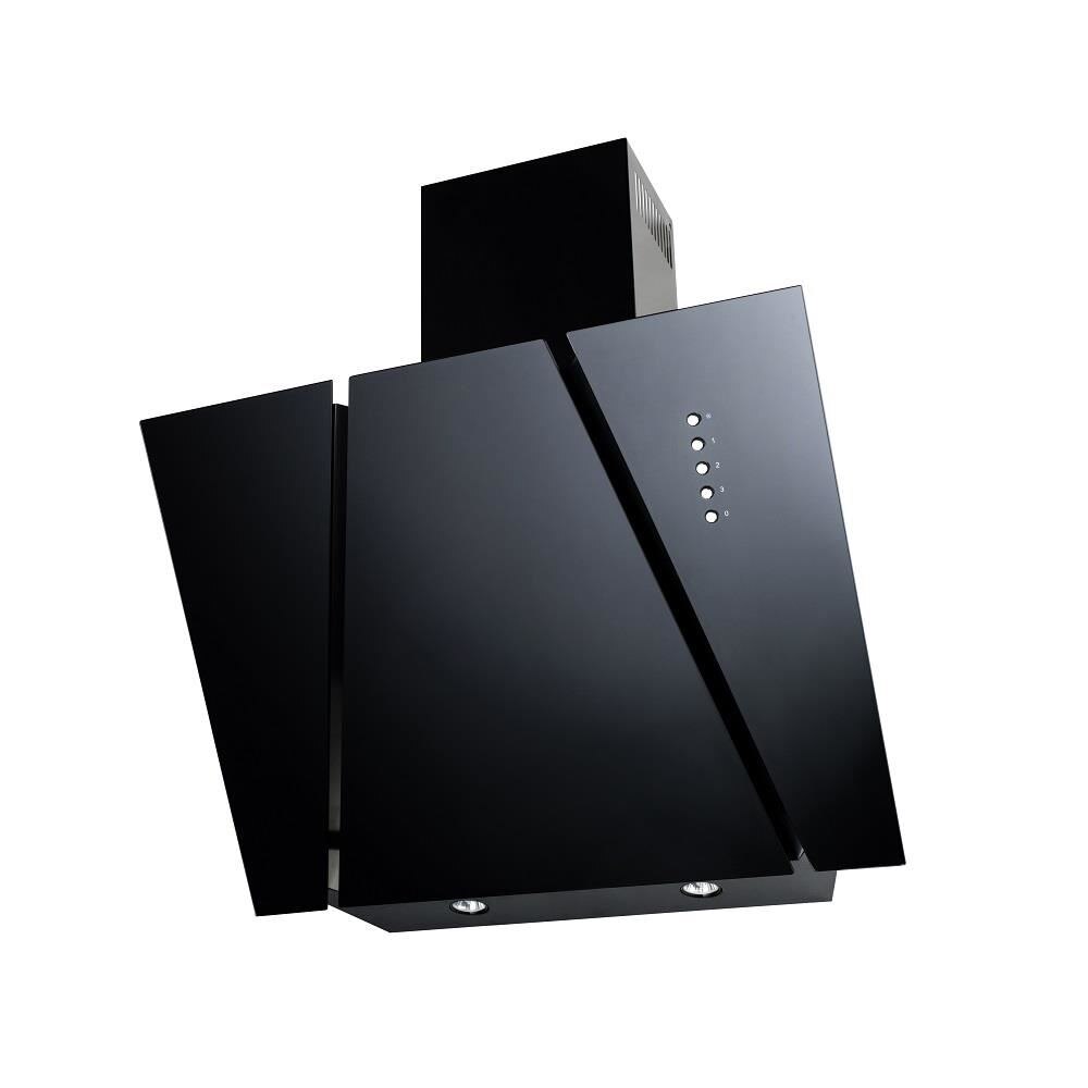 Hota verticala AKPO WK-4 CETIAS 60, 1 motor, putere de absorbtie 420 mc/h, 60 cm, Negru