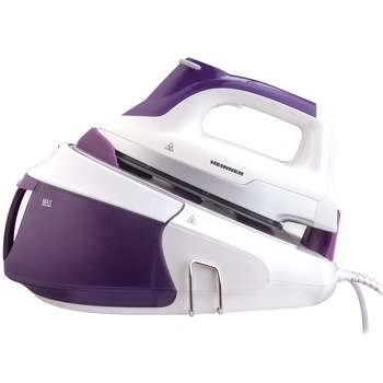 Statie de calcat Heinner HIS-D2400WB, 2400 W, Fara boiler, 1.8 l, 50/ 80g/min, Functie anti-picurare, Abur ajustabil, Auto-curatare, Alb/Mov Statie de calcat Heinner HIS-D2400WB, 2400 W, Fara boiler, 1.8 l, 50/ 80g/min, Functie anti-picurare, Abur ajustabil, Auto-curatare, Alb/Mov