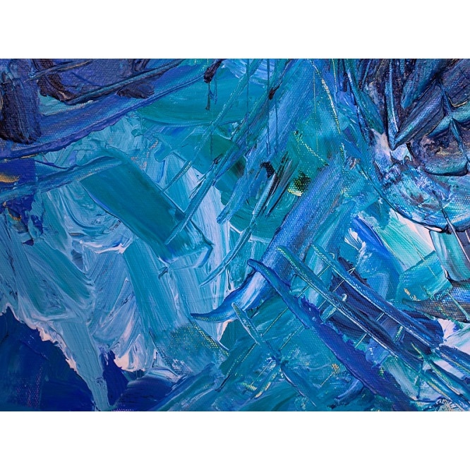 Tablou Canvas, Abstract, 80 x 60 cm, Rama lemn, Multicolor