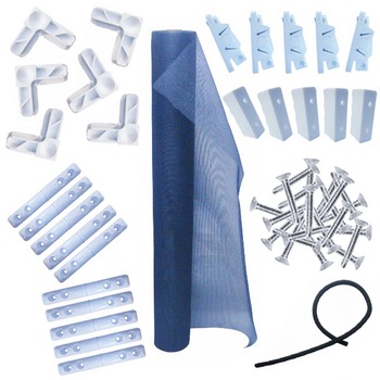 Pachet Accesorii Plase insecte (ALB) - 20 x Coltar + 10 x Balama + 5 x Snaper + 5 x Maner + 70 Autoforant + 30m Garnitura + 7m Plasa insecte ignifuga (Latime: 1m) Pachet Accesorii Plase insecte (ALB) - 20 x Coltar + 10 x Balama + 5 x Snaper + 5 x Maner + 70 Autoforant + 30m Garnitura + 7m Plasa insecte ignifuga (Latime: 1m)