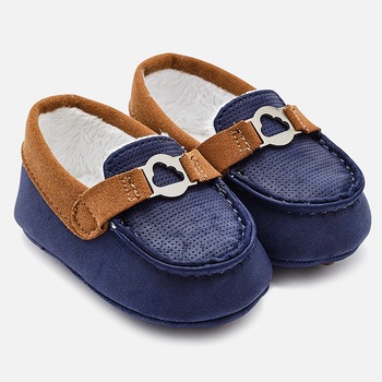Mocasini combinati bebe baiat, Mayoral, bleumarin, marimea 15 Mocasini combinati bebe baiat, Mayoral, bleumarin, marimea 15